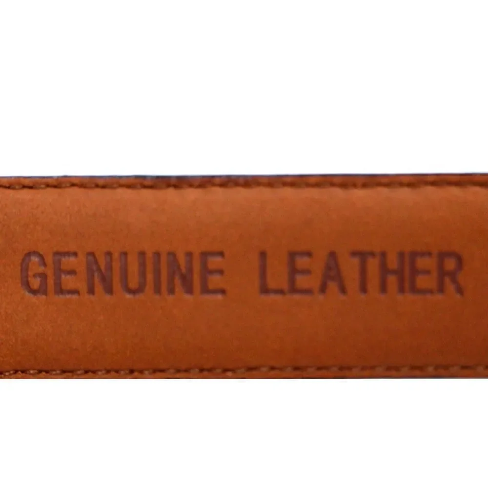 Lands' End BROWN GENUINE LEATHER 1